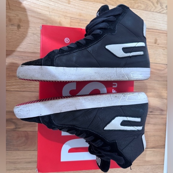 Diesel S-Leroji Mid W Womens Black Leather Lifestyle Sneakers Shoes In Sz. 7.5 - Picture 13 of 17